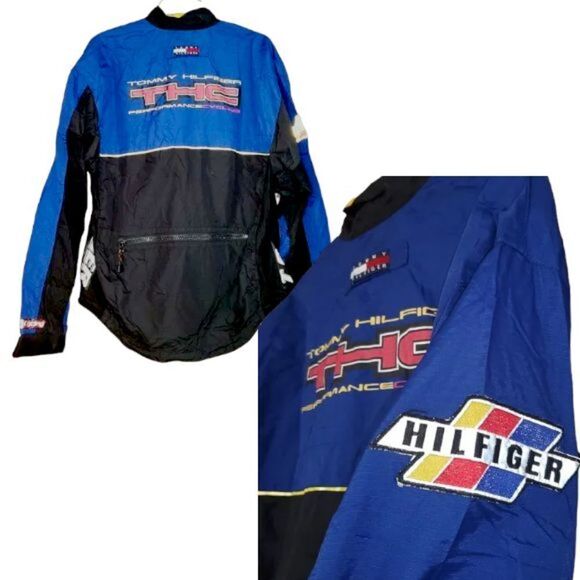 Vintage Tommy Hilfiger Jacket Windbreaker Mens M performance Cycling Gear biking